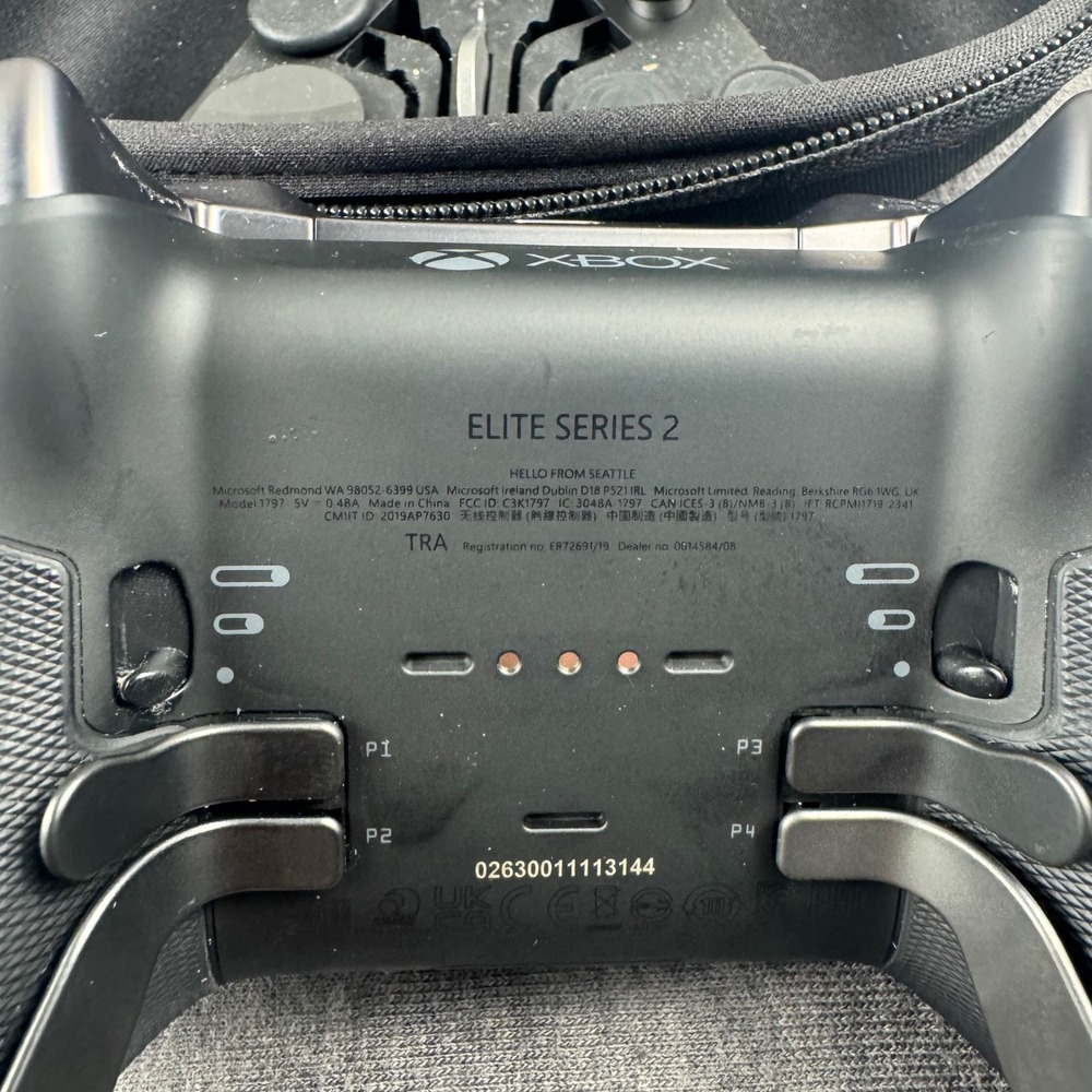 Microsoft Xbox‎ Elite Series 2 Wireless Controller Black Model 1797 w/ Case Dock - Picture 6 of 8